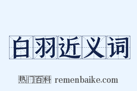 白羽近义词是什么意思的图片